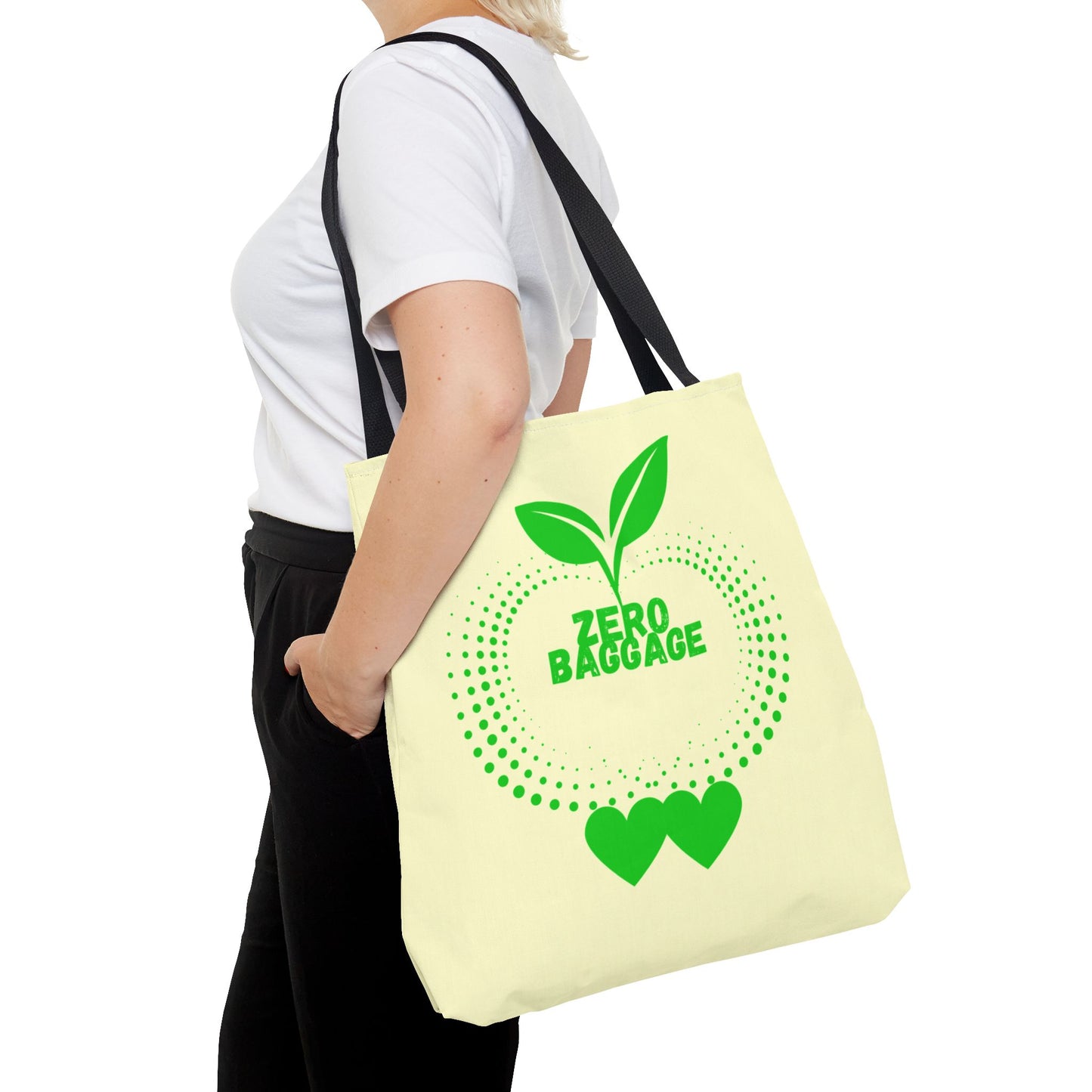 Zero Baggage Tote Bag-Shopping Bag, Grocery Bag, School Tote Bag, Gym Bag, Yoga bag