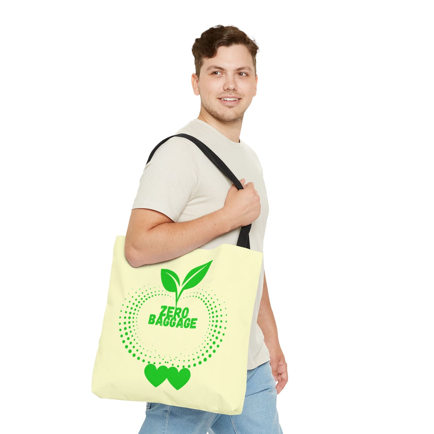 Zero Baggage Tote Bag-Shopping Bag, Grocery Bag, School Tote Bag, Gym Bag, Yoga bag