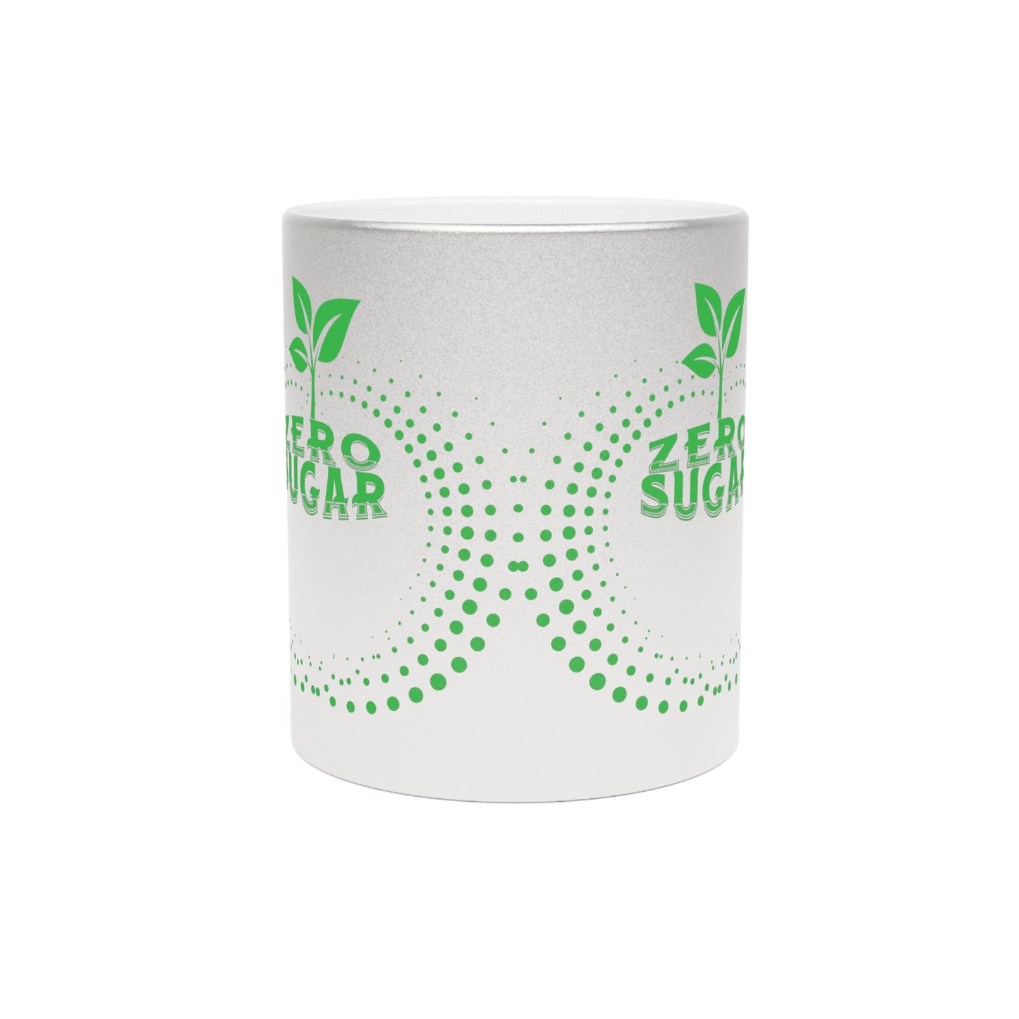 Zero Sugar Mug 11 oz- Metallic Coffee Mug, Vegan Mug, Gift for Vegan, Eco friendly Gift