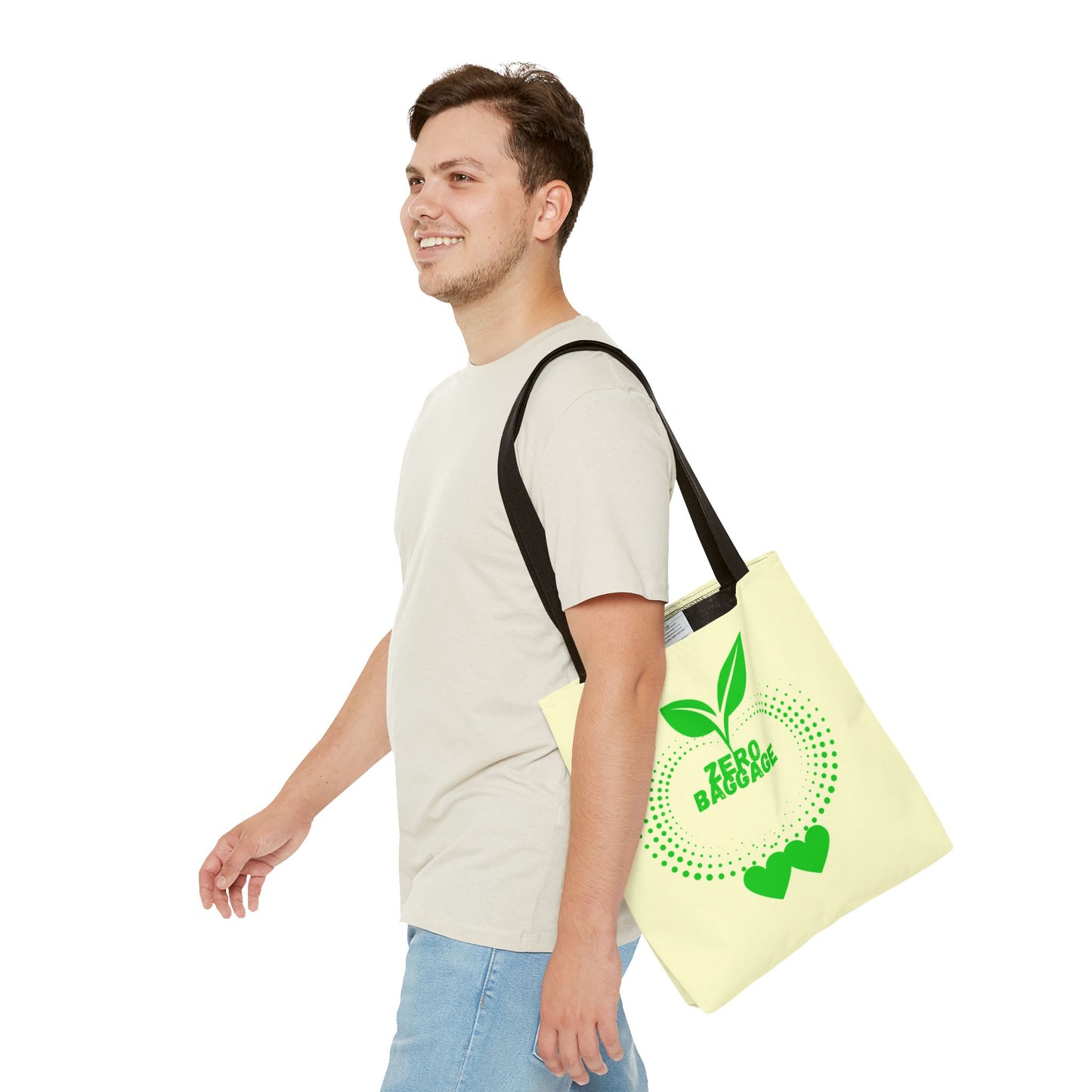 Zero Baggage Tote Bag-Shopping Bag, Grocery Bag, School Tote Bag, Gym Bag, Yoga bag