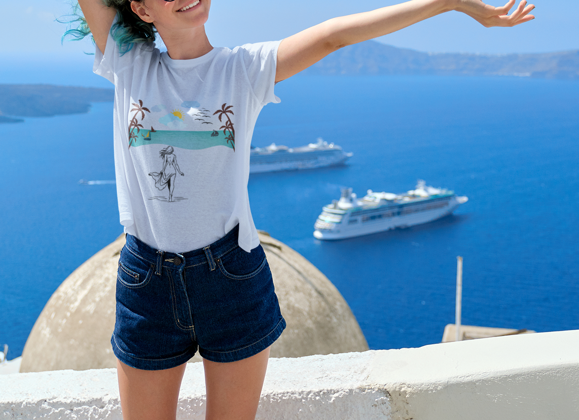 Walk In The Sand Tee - Summer T-Shirt