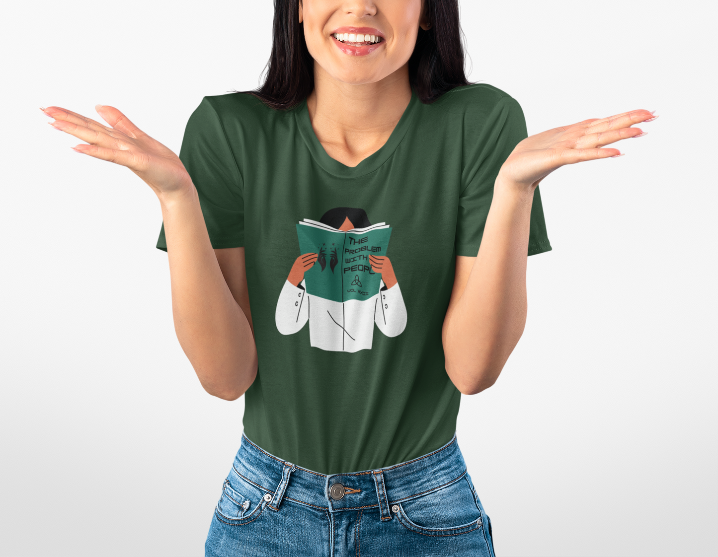 The Problem With People Tee Book Lover T-shirt