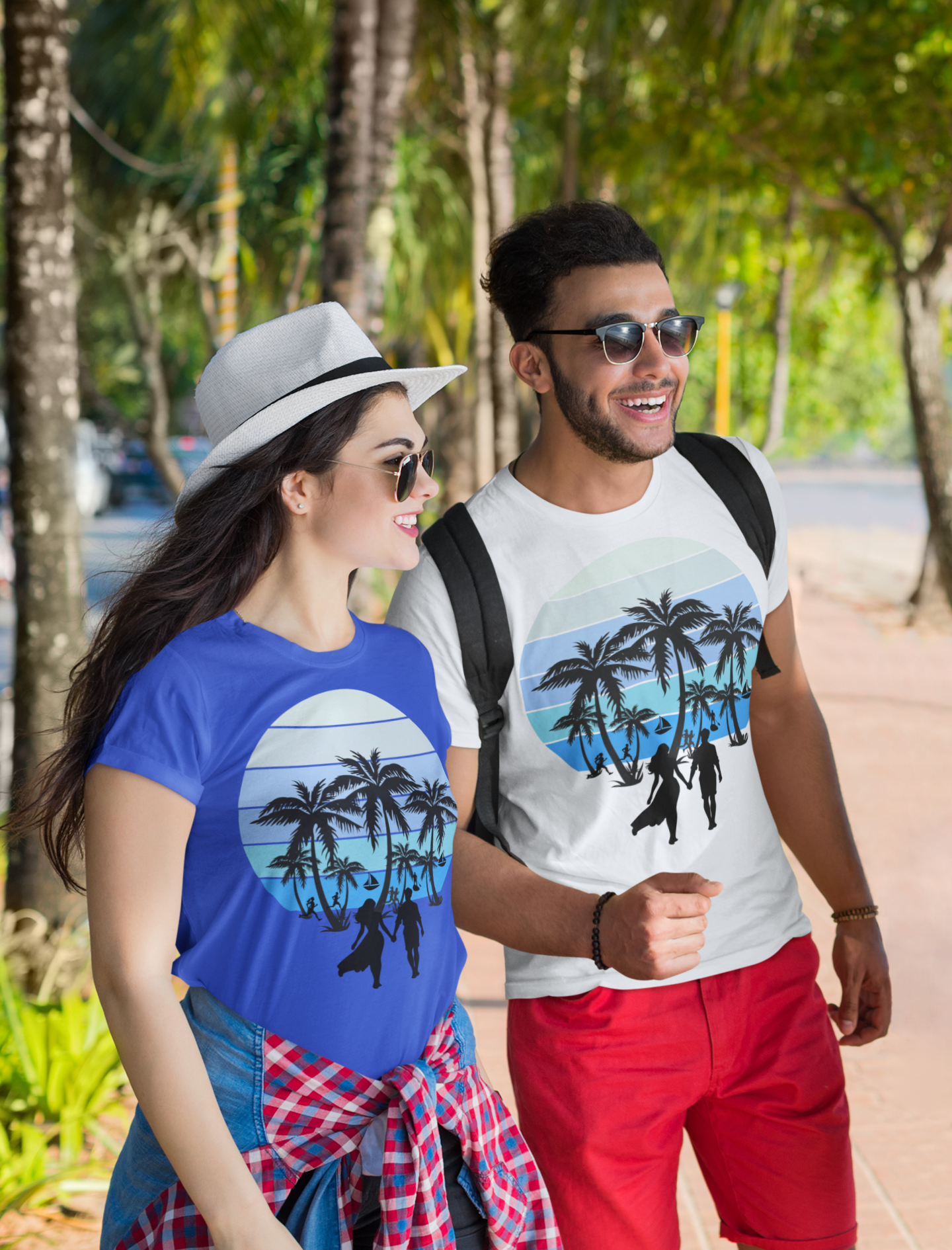 Walk To Sunset T-shirt- Summer T-shirt
