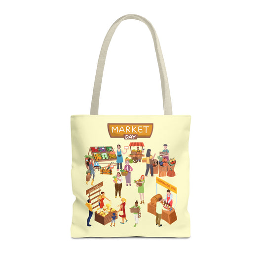 Market Day Tote Bag -Shopping Bag, Grocery Bag