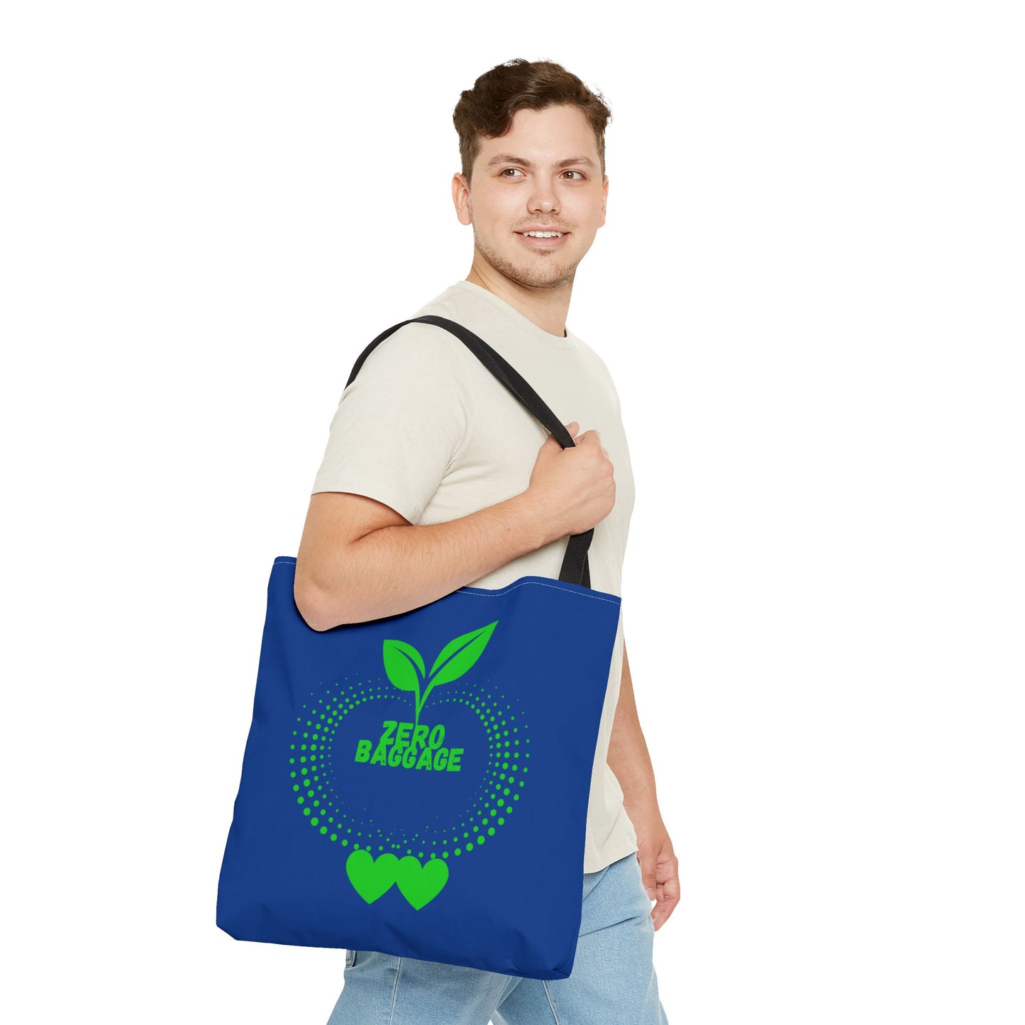 Zero Baggage Tote Bag-Shopping Bag, Grocery Bag, School Tote Bag, Gym Bag, Yoga bag