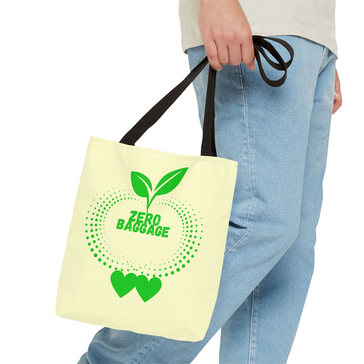 Zero Baggage Tote Bag-Shopping Bag, Grocery Bag, School Tote Bag, Gym Bag, Yoga bag
