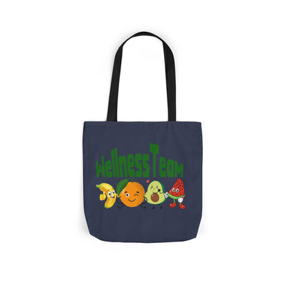 Wellness Team Canvas Tote Bag, Grocery Bag, Cute Eco-Friendly Bag, Fun Fruit Design, Casual Everyday Use