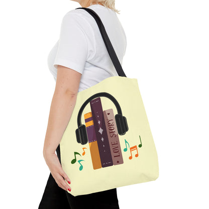 Tunes From Pages Tote Bag