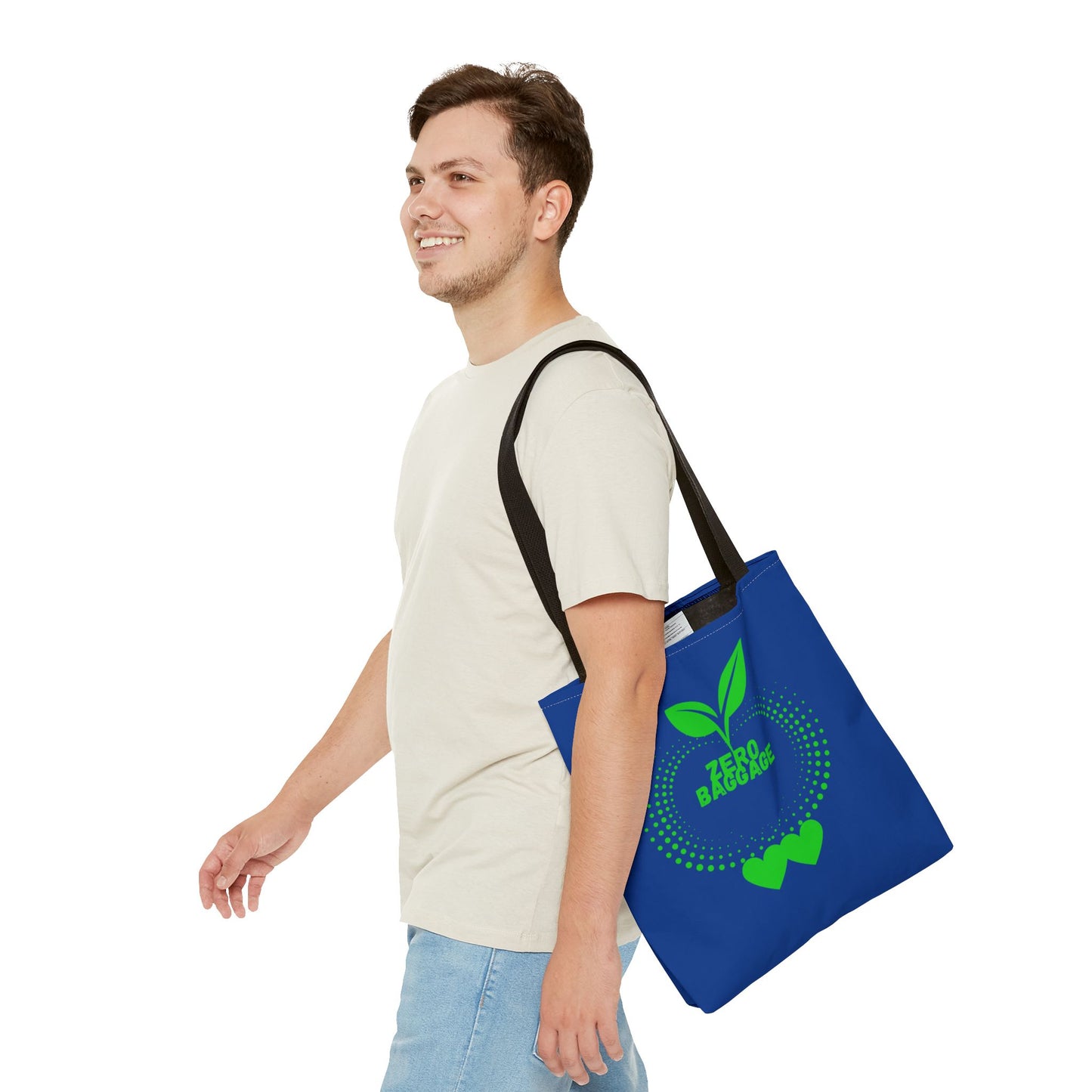 Zero Baggage Tote Bag-Shopping Bag, Grocery Bag, School Tote Bag, Gym Bag, Yoga bag