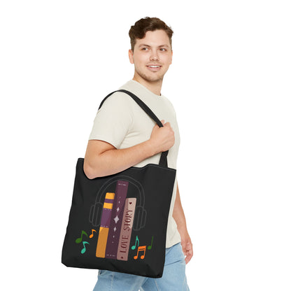 Tunes From Pages Tote Bag
