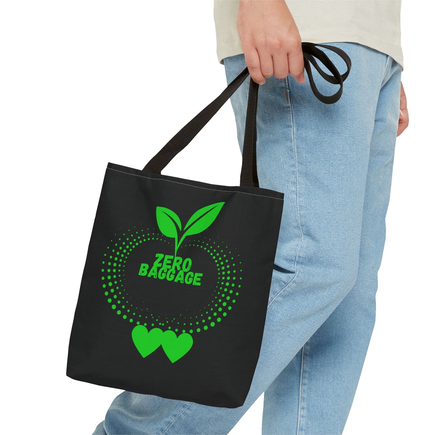 Zero Baggage Tote Bag-Shopping Bag, Grocery Bag, School Tote Bag, Gym Bag, Yoga bag