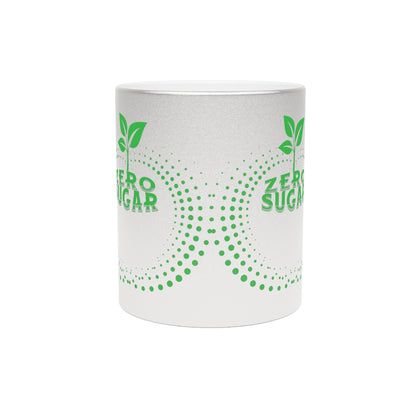 Zero Sugar Mug 11 oz- Metallic Coffee Mug, Vegan Mug, Gift for Vegan, Eco friendly Gift