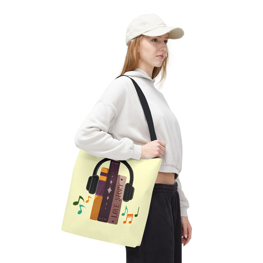 Tunes From Pages Tote Bag