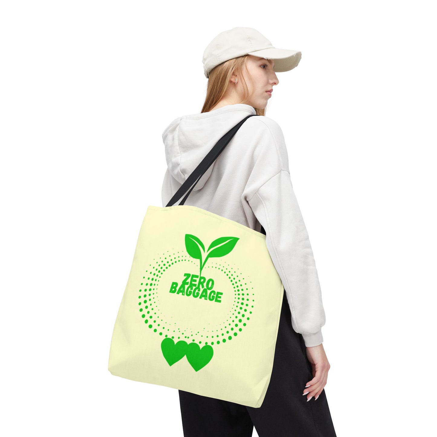 Zero Baggage Tote Bag-Shopping Bag, Grocery Bag, School Tote Bag, Gym Bag, Yoga bag