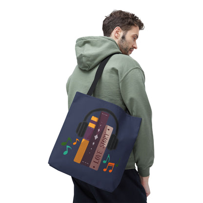 Tunes From Pages Tote Bag