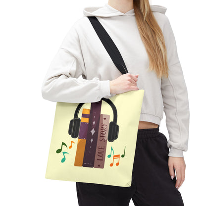 Tunes From Pages Tote Bag