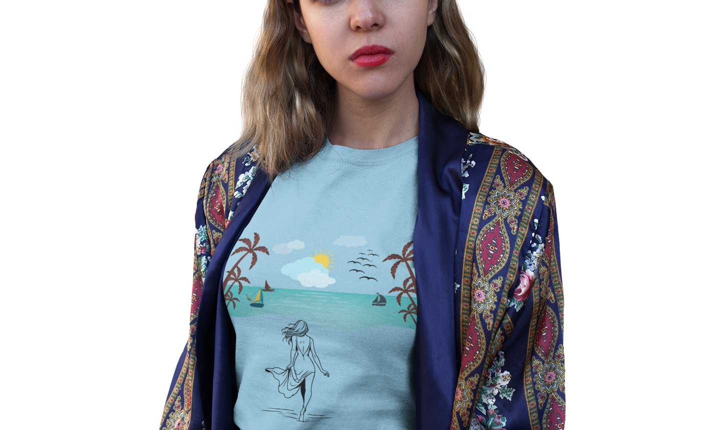 Walk In The Sand Tee - Summer T-Shirt