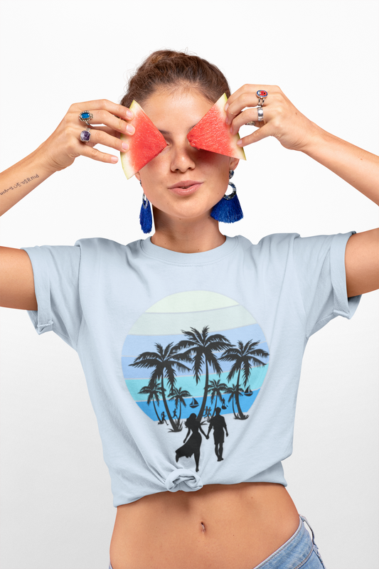 Walk To Sunset T-shirt- Summer T-shirt