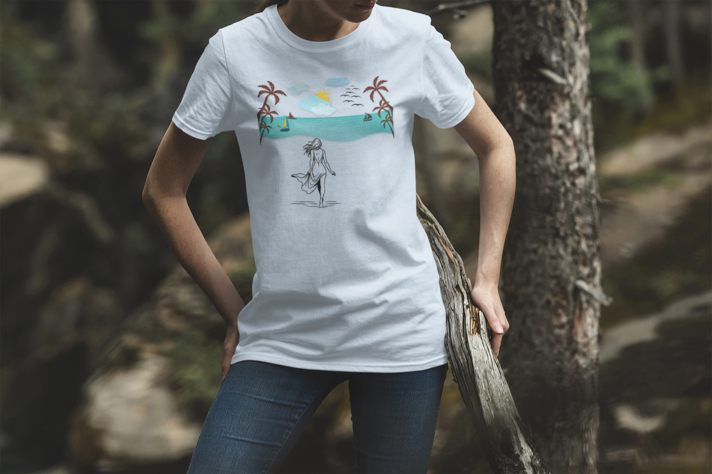 Walk In The Sand Tee - Summer T-Shirt