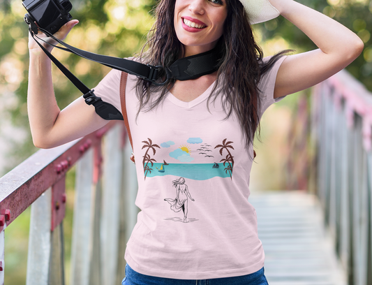 Walk In The Sand Tee - Summer T-Shirt